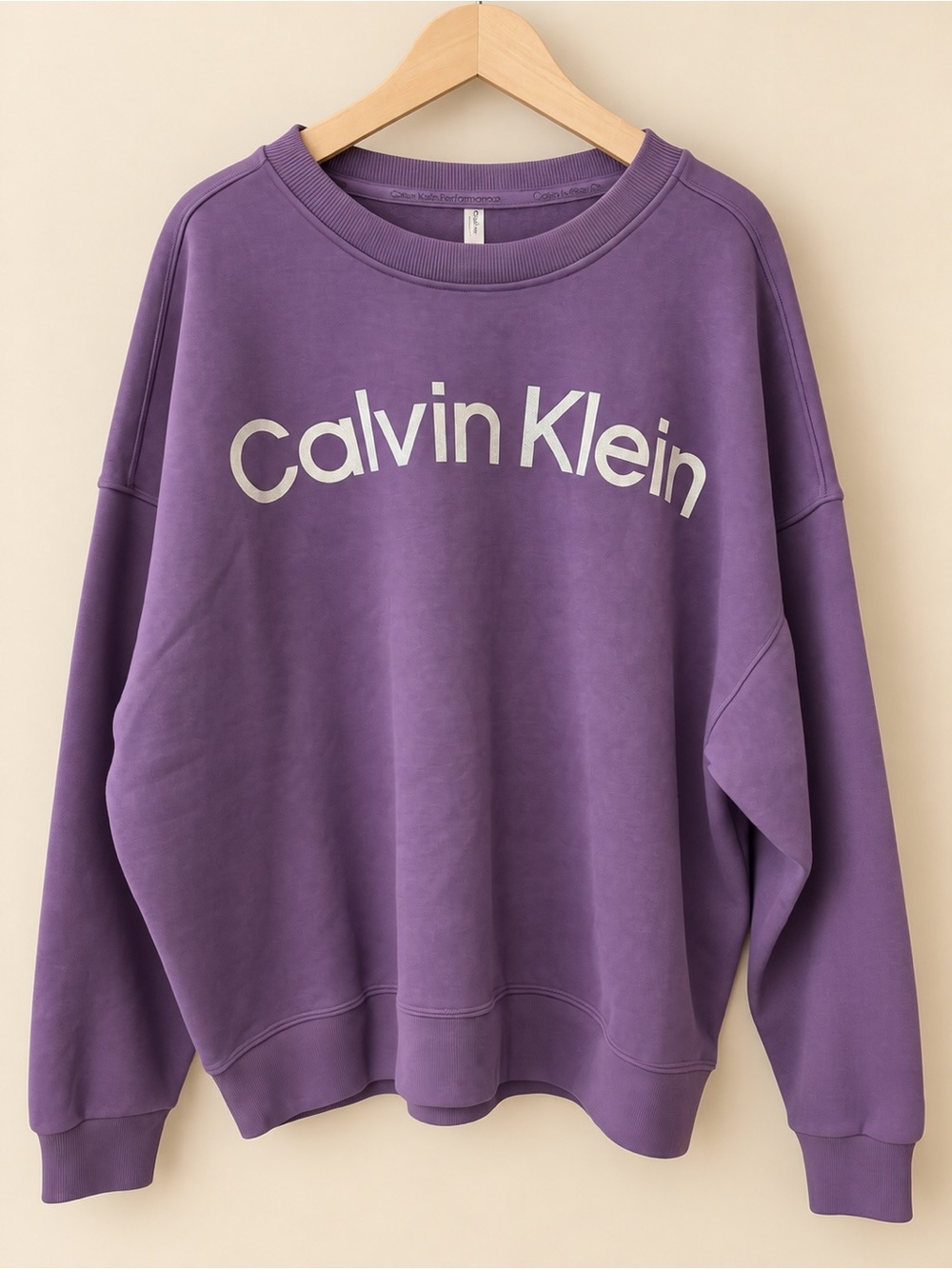 Calvin Klein Purple Logo Crewneck Sweatshirt 🍁